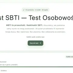 Test SBTI - odkryj swoją osobowość. Dowiedz się, mbti co to, i jak SBTI jest jego następcą. 30 pytań, 15 wymiarów, 26 typów.