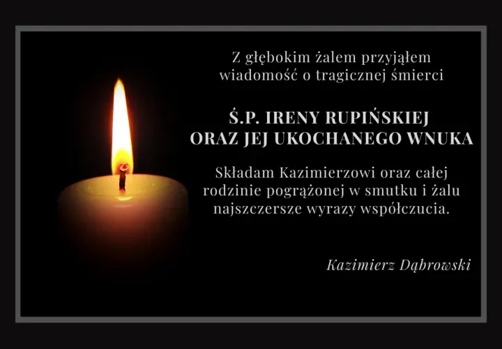 Płonąca świeca symbolizuje pamięć. Kondolencje dla rodziców po stracie dziecka, wyrazy współczucia dla pogrążonej w żalu rodziny.