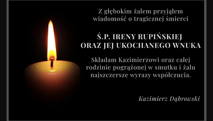 Płonąca świeca symbolizuje pamięć. Kondolencje dla rodziców po stracie dziecka, wyrazy współczucia dla pogrążonej w żalu rodziny.