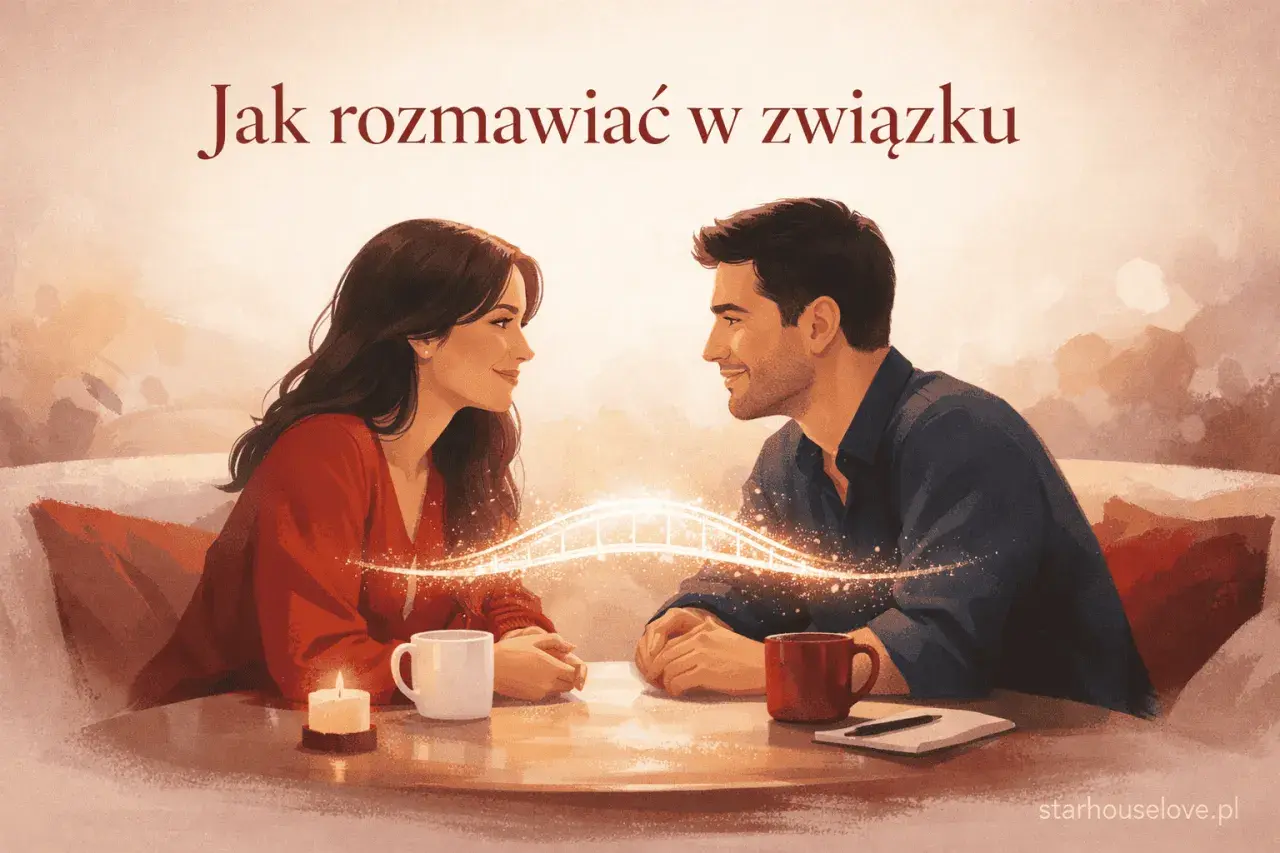 Para rozmawia, budując most porozumienia. Klucz do udanego związku tkwi w szczerej komunikacji.